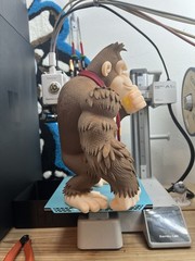 Super Mario Donkey Kong Full Custom 3d Printed Figure Display Heavy/tall 10.5in
