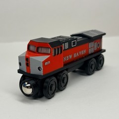 Wooden Railway Diesel Locomotive Engine Train Custom Made Thomas Train & Others
