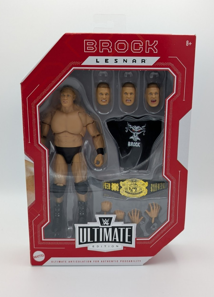 WWE Mattel BROCK LESNAR Ultimate Edition Ruthless Aggression Wrestling Figure