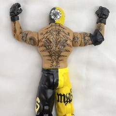 2010 WWE Rey Mysterio Mattel 6″ Wrestling Action Figure Yellow / Black Loose