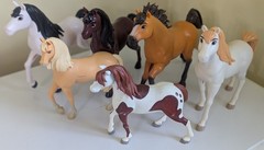 Dreamworks SPIRIT Untamed HORSE Herd JUST PLAY 2017 6″ & 2020 8″ DWA LLC LOT x6