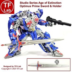 Sword and Holder: The Last Knight Nemesis Prime Transformers Studio Series