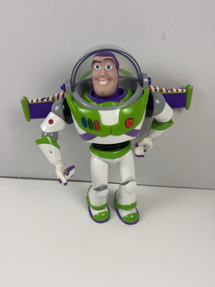 Toy Story Buzz Lightyear 12’’ Talking Action Disney ANDY On Foot Tested Read