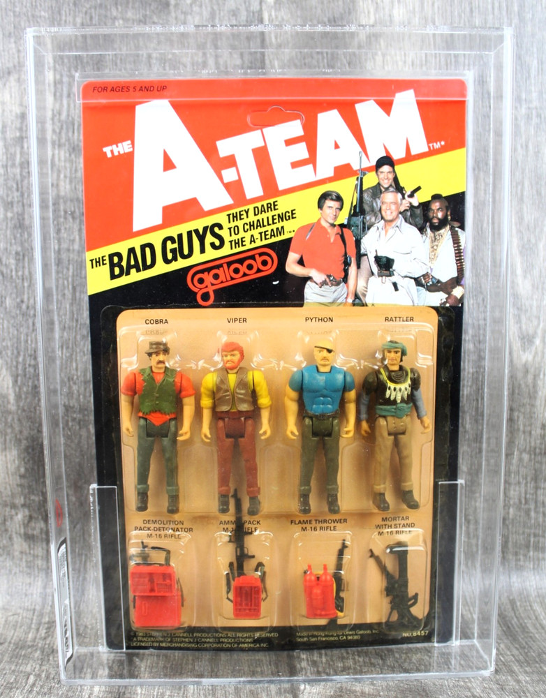 1983 GALOOB THE A-TEAM THE BAD GUYS ACTION FIGURE SET UKG Y80%