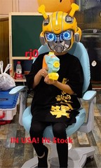 New 1:1 Wearable Mask Killerbody Bumblebee Helmet Voice Control Xmas Gifts