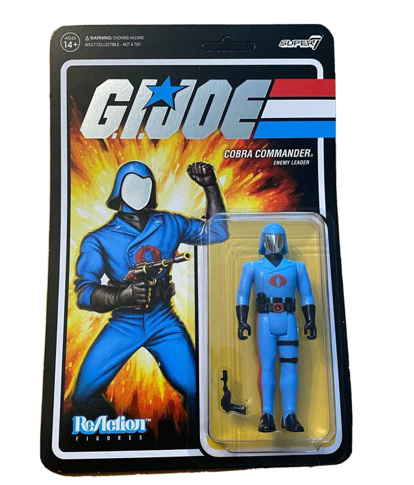 G.I. Joe Cobra Commander 3.5 in Action Figure Super7 Reaction