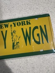 TMNT NECA Loot Crate Exclusive Party Wagon Metal License Plate NEW