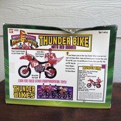 Vintage Power Rangers THUNDER BIKE w/ RED RANGER 1994 Bandai – Box Damage NOS