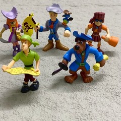 5PCS Scooby Doo Mystery Mates Shiver Me Timbers & the Pirate Crew Figures