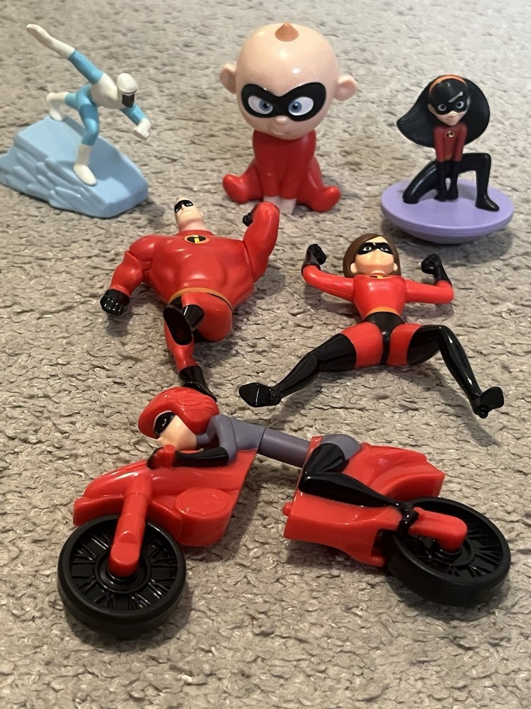 Disney Pixar The Incredibles Figure Lot Dash Violet Frozone Mr Incredible