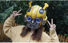 Killerbody 1/1 Amazing Bumblebee Helmet Mask Wearable Voice Control Toy Props