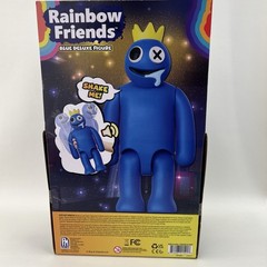 New in Box PHAT MOJO Rainbow Friends Blue Deluxe Talking Figure 12″ W/Crown