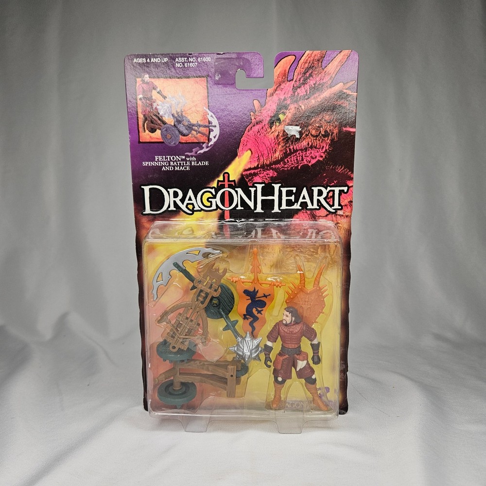 1995 DragonHeart Felton Spinning Battle Blade & Mace Kenner MOC Sealed VTG