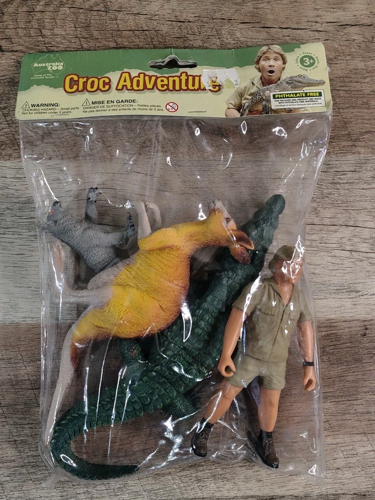 Croc Adventures Steve Irwin Action Figure Set Of 4 Koala Kangaroo Crocodile