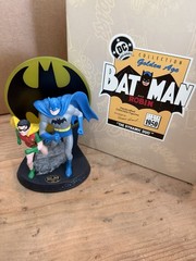 Batman and Robin Statue 1996 Hallmark DC COMICS Golden Age Collection