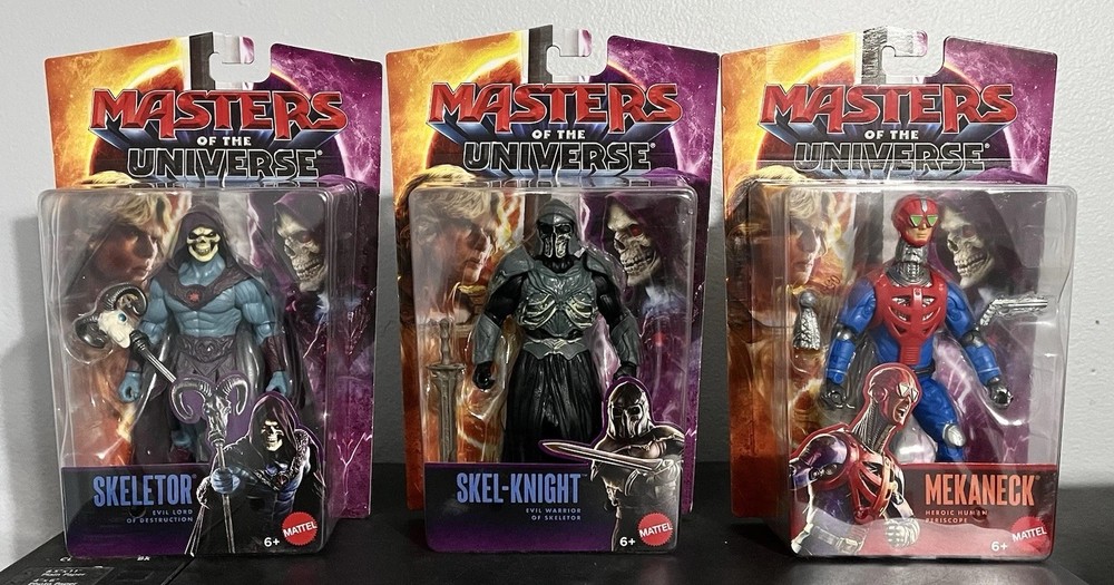 Masters of the Universe Mekaneck Skeletor & Skel-Knight 2026 Core Movie Figures