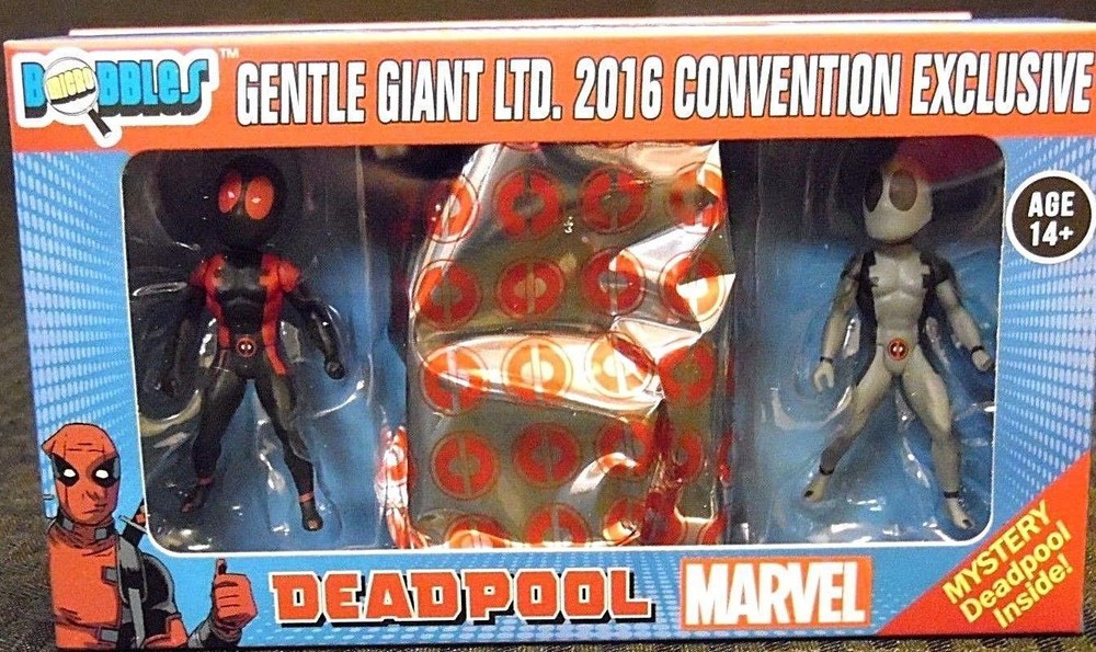 Gentle Giant 2016 San Diego Comic Con Deadpool 3 pack Bobble Head set MIB