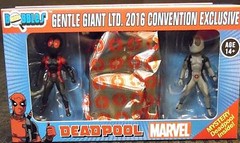 Gentle Giant 2016 San Diego Comic Con Deadpool 3 pack Bobble Head set MIB