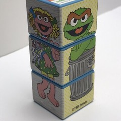 Vintage Sesame Street Figures Muppets Grover Big Bird Die Cast Toys Cake Toppers