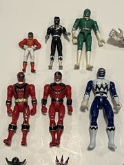 Power Rangers Action Figure Toys Lot Miscellaneous Mix As Pictured