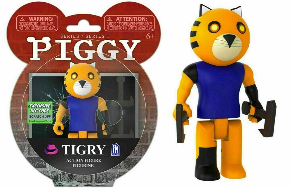 PIGGY Tigry Action Figure 3.5 Series 1 Roblox DLC Items Toy Game NEW 2020