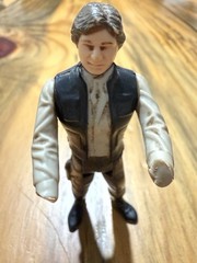 Star Wars Han Solo Human Action Figure Plastic Brown/Black/Beige Outfit
