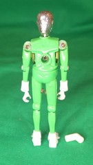 Micronauts Opaque Green Time Traveler Figure Complete Vintage Mego