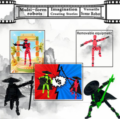 Already Assembled T13 Action Figure Accessories,Dummy 13 T13 Multi-Jointed Movab