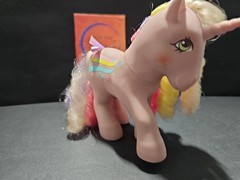 Vntg 1989 Hasbro My Little Pony Early Gen 1 Rainbow Curl “Streaky” Figure Only