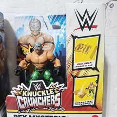 Set of 4 WWE Knuckle Crunchers Figures Wave 6 Undertaker Cena Rey Drew McIntyre