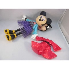 Disney Minnie Mouse Vinyl Plastic Poseable Doll with Accessories