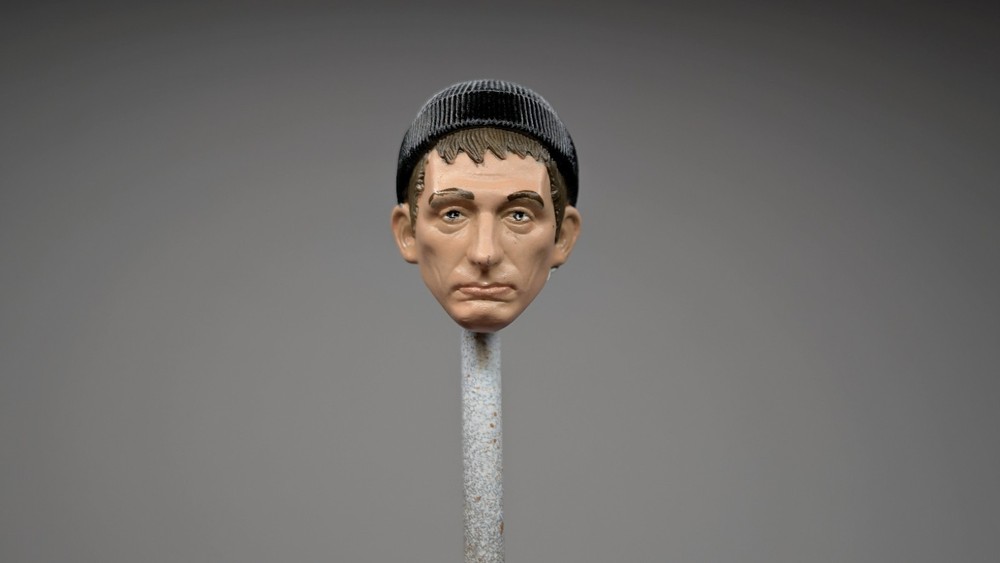 1:12 custom painted common goon, thug, thief, generic bad guy head sculpt