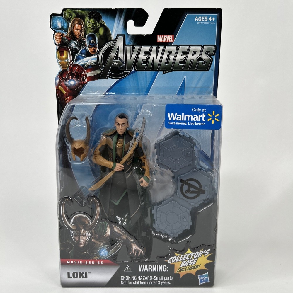 2011 MARVEL LEGENDS THE AVENGERS MOVIE LOKI 6” FIGURE SEALED WALMART EXCLUSIVE