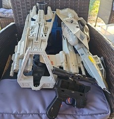 Vintage 1980s Star Wars Lot Of 5 Incomplete Ships 4 Parts Or Restorat Pre Owned
