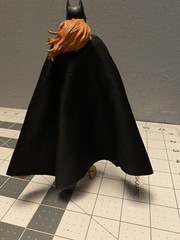 Custom Batgirl Cloth Cape For 1:12 Figure Dc Multiverse/ Mcfarlane Cape Only