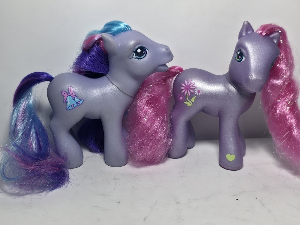Vtg Lot of 2 My Little Pony G3 Tink-a-Tink-a-Too & Petal Blossom Ponies Figures
