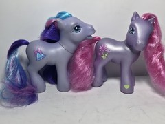 Vtg Lot of 2 My Little Pony G3 Tink-a-Tink-a-Too & Petal Blossom Ponies Figures