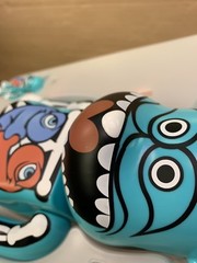 Medicom BearBricks x Ron English 400% & 100% SDCC 2007 Signed & With Box LTD ED