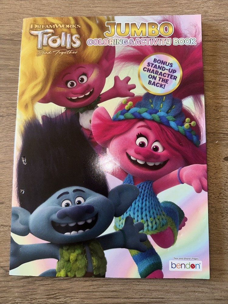 DreamWorks Trolls Band Together Coloring and Activity Book-NEW