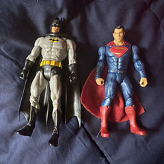 DC Comics Batman & Superman Action Figures – DC Universe Multicolor Cape
