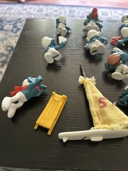 Schleich Smurf Pre Owned Lot 16 Pieces 13 Figurines 1979-1980s