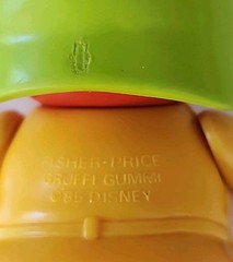 Vintage Disney Gummi Bears Action Figure Lot of 4 Fisher-Price 1985 (Worn Spots)