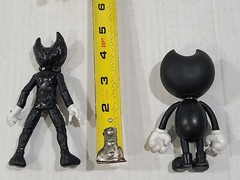 Lot of 3 BENDY AND THE INK MACHINE BENDY ACTION FIGURE PHATMOJO MEATLY GAMES
