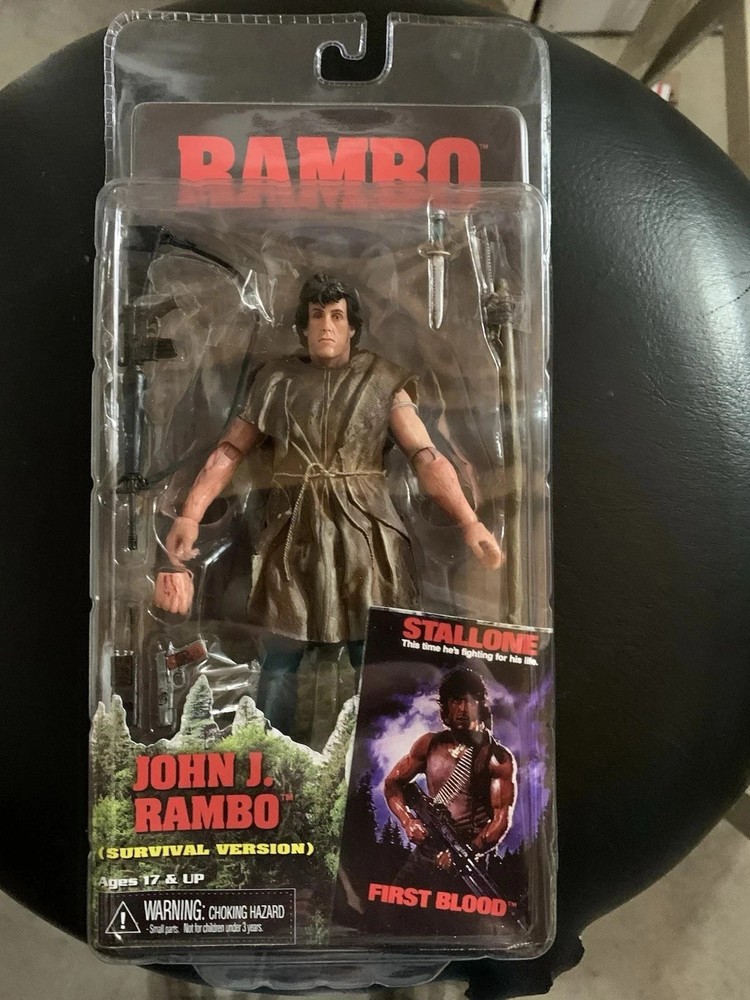 NECA RAMBO FIRST BLOOD SURVIVAL VERSION NEW ACTION FIGURE