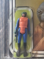 STAR WARS, RARE PINK TUSKS – 1979 WALRUS MAN – GRADED 70+, 21 BACK-B, KENNER MOC