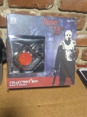 Set Of 3 Friday The 13th Jason Voorhees Collector Box, Hat And Neck Gaiter.