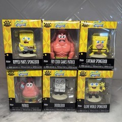 Funko Minis SpongeBob Set of 6 DoodleBob Patrick Caveman NIB Complete Set