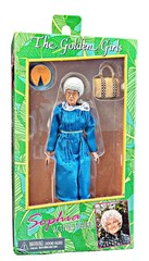 The Golden Girls Sophia Action Figure NIP w/ Purse & Cheesecake Factory Sealed