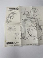 1989 TMNT Turtle Flush-o-matic Instructions Blueprints Vintage Playmates
