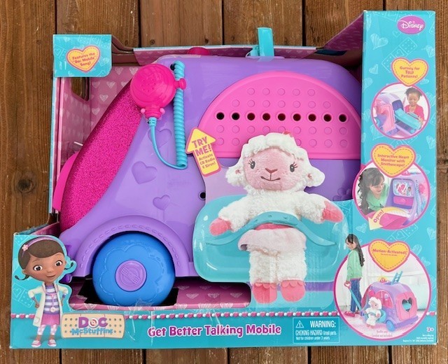 Disney Junior Doc McStuffins Get Better Talking Mobile + Sleepy Time Lambie NEW!